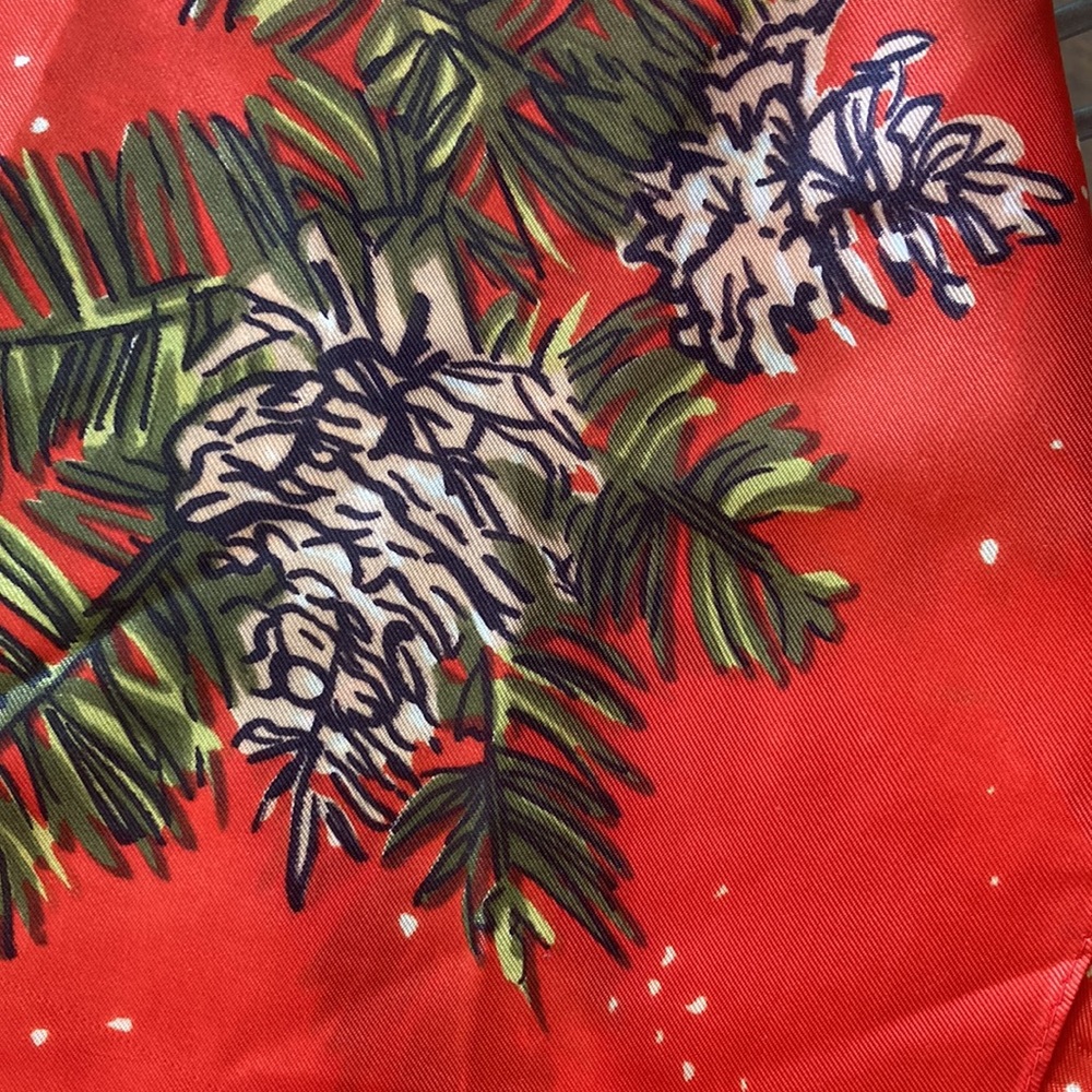 Vintage Christmas Holiday festive scarf